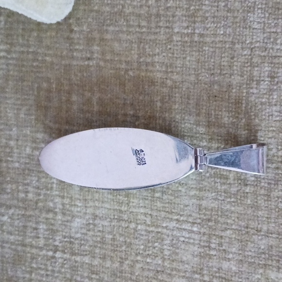 ATI 925 Mexico Silver Turquoise Pendant - Picture 3 of 7